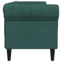 Sofá Chesterfield de 3 plazas tela verde oscuro de , Sofás - Ref: Foro24-372560, Precio: 344,02 €, Descuento: %