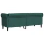 Sofá Chesterfield de 3 plazas tela verde oscuro de , Sofás - Ref: Foro24-372560, Precio: 344,02 €, Descuento: %
