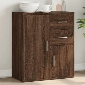 Brown oak engineered wood sideboard 60x31x70 cm by , Sideboards - Ref: Foro24-840484, Price: 84,28 €, Discount: %