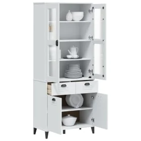Aparador alto VIKEN madera maciza de pino blanco 80x40x190 cm by , Sideboards - Ref: Foro24-3207147, Price: 334,02 €, Discoun...