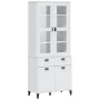 Aparador alto VIKEN madera maciza de pino blanco 80x40x190 cm de , Aparadores - Ref: Foro24-3207147, Precio: 334,02 €, Descue...
