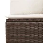 Set aus 6-teiligen Gartensofas und Kissen, synthetisches Rattanbraun von , Modulare Sofas für den Außenbereich - Ref: Foro24-...