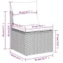 Set aus 6-teiligen Gartensofas und Kissen, synthetisches Rattanbraun von , Modulare Sofas für den Außenbereich - Ref: Foro24-...