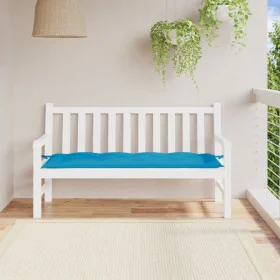 Cojín de banco de jardín tela Oxford azul 150x50x7 cm de , Cojines para sillas y sofás - Ref: Foro24-361606, Precio: 39,74 €,...