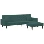 Juego de sofás con cojines 2 piezas terciopelo verde oscuro de , Sofás - Ref: Foro24-3216270, Precio: 327,41 €, Descuento: %
