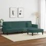 Juego de sofás con cojines 2 piezas terciopelo verde oscuro de , Sofás - Ref: Foro24-3216270, Precio: 327,41 €, Descuento: %