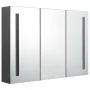 Mueble de baño con espejo LED 89x14x62 cm de vidaXL, Tocadores de baño - Ref: Foro24-326527, Precio: 162,09 €, Descuento: %
