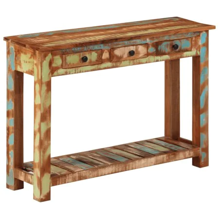 Mesa consola madera maciza reciclada 110x30x76 cm de , Armarios y almacenamiento - Ref: Foro24-376705, Precio: 266,05 €, Desc...