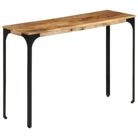 Mesa consola madera maciza de mango y hierro 110x35x76 cm de , Mesas auxiliares - Ref: Foro24-374901, Precio: 132,33 €, Descu...