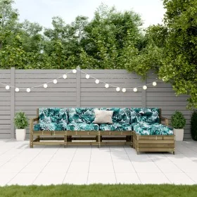 Juego de muebles jardín 5 pzas y cojines madera pino impregnada de , Conjuntos de jardín - Ref: Foro24-3250859, Precio: 468,5...