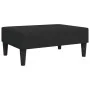 Sofá cama de 2 plazas con taburete terciopelo negro de , Sofás - Ref: Foro24-3216253, Precio: 346,89 €, Descuento: %