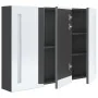 Mueble de baño con espejo LED 89x14x62 cm de vidaXL, Tocadores de baño - Ref: Foro24-326527, Precio: 162,09 €, Descuento: %