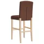 Taburetes altos 2 uds madera maciza de caucho y tela de , Taburetes de cocina - Ref: Foro24-4006203, Precio: 86,01 €, Descuen...