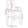 Taburetes altos 2 uds madera maciza de caucho y tela de , Taburetes de cocina - Ref: Foro24-4006203, Precio: 86,01 €, Descuen...