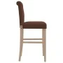 Taburetes altos 2 uds madera maciza de caucho y tela de , Taburetes de cocina - Ref: Foro24-4006217, Precio: 93,42 €, Descuen...