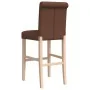 Taburetes altos 2 uds madera maciza de caucho y tela de , Taburetes de cocina - Ref: Foro24-4006217, Precio: 93,42 €, Descuen...