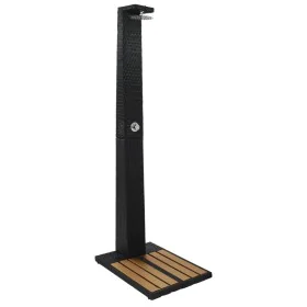 Ducha de jardín de ratán sintético WPC de vidaXL, Accesorios para piscinas y spa - Ref: Foro24-44750, Precio: 150,60 €, Descu...