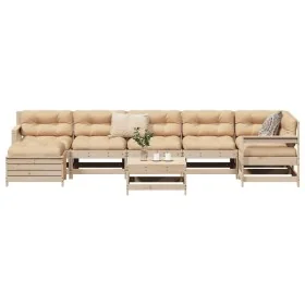 Juego de sofás de jardín 8 pzas madera maciza de pino by , Garden sets - Ref: Foro24-3250632, Price: 454,37 €, Discount: %