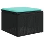 Set de sofás de jardín 7 pzas con cojines ratán sintético negro by , Garden sets - Ref: Foro24-3227023, Price: 519,02 €, Disc...