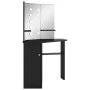 Eckschminktisch mit schwarzem LED 111x54x141,5 cm von vidaXL, Schlafzimmerkommoden - Ref: Foro24-326534, Preis: 162,09 €, Rab...