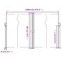 Toldo lateral retráctil verde oscuro 180x1200 cm de , Sombrillas - Ref: Foro24-4004845, Precio: 156,65 €, Descuento: %