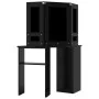 Eckschminktisch mit schwarzem LED 111x54x141,5 cm von vidaXL, Schlafzimmerkommoden - Ref: Foro24-326534, Preis: 162,09 €, Rab...