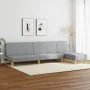 Set of 2 piece sofas light gray fabric by , Sofas - Ref: Foro24-3216291, Price: 383,03 €, Discount: %