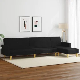 Juego de sofás 2 piezas tela negro de , Sofás - Ref: Foro24-3216302, Precio: 411,22 €, Descuento: %