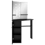 Eckschminktisch mit schwarzem LED 111x54x141,5 cm von vidaXL, Schlafzimmerkommoden - Ref: Foro24-326534, Preis: 162,09 €, Rab...