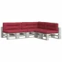 Cojines para palés 7 piezas tela rojo tinto de , Cojines para sillas y sofás - Ref: Foro24-3217151, Precio: 213,19 €, Descuen...