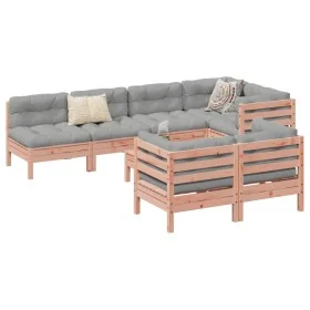 Set de sofás jardín 8 pzas con cojines madera de abeto Douglas de , Conjuntos de jardín - Ref: Foro24-3299351, Precio: 634,81...
