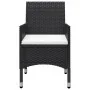 3-piece garden dining set with black cushions by , Garden sets - Ref: Foro24-3095890, Price: 243,14 €, Discount: %