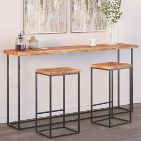 Rectangular acacia wood board with live edge 160x40x2.5 cm by , Table tops - Ref: Foro24-370616, Price: 111,05 €, Discount: %