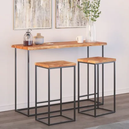 Rectangular acacia wood board with live edge 120x40x2.5 cm by , Table tops - Ref: Foro24-370614, Price: 81,84 €, Discount: %