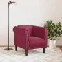 Red velvet armchair by , Sofas - Ref: Foro24-372569, Price: 200,62 €, Discount: %
