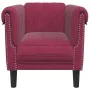 Red velvet armchair by , Sofas - Ref: Foro24-372569, Price: 200,62 €, Discount: %
