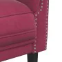 Red velvet armchair by , Sofas - Ref: Foro24-372569, Price: 200,62 €, Discount: %