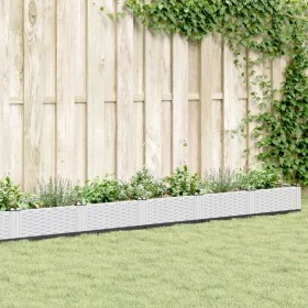 Jardinera con clavijas PP blanco 362,5x42,5x28,5 cm de , Maceteros y jardineras - Ref: Foro24-368025, Precio: 66,99 €, Descue...
