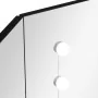 Eckschminktisch mit schwarzem LED 111x54x141,5 cm von vidaXL, Schlafzimmerkommoden - Ref: Foro24-326534, Preis: 162,09 €, Rab...