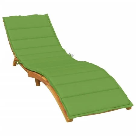 Cojín para tumbona tela verde melange 200x60x4 cm de , Cojines para sillas y sofás - Ref: Foro24-4002514, Precio: 43,45 €, De...