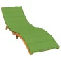 Cojín para tumbona tela verde melange 200x60x4 cm de , Cojines para sillas y sofás - Ref: Foro24-4002514, Precio: 43,45 €, De...