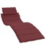 Cojín para tumbona tela rojo tinto melange 186x58x3 cm de , Cojines para sillas y sofás - Ref: Foro24-4002485, Precio: 37,11 ...