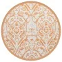Alfombra de exterior ARAKIL naranja y blanca Ø200 cm PP de , Protectores para exterior - Ref: Foro24-368508, Precio: 44,10 €,...