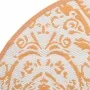 Alfombra de exterior ARAKIL naranja y blanca Ø200 cm PP de , Protectores para exterior - Ref: Foro24-368508, Precio: 44,10 €,...