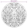 Alfombra de exterior ARAKIL naranja y blanca Ø200 cm PP de , Protectores para exterior - Ref: Foro24-368508, Precio: 44,10 €,...
