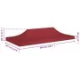 Techo de carpa para celebraciones burdeos 6x3 m 270 g/m² de , Cubiertas para carpas y cenadores - Ref: Foro24-315331, Precio:...