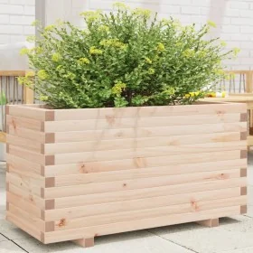 Jardinera madera maciza de pino 90x40x49,5 cm de , Maceteros y jardineras - Ref: Foro24-3282554, Precio: 145,01 €, Descuento: %