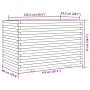 Jardinera madera maciza de abeto Douglas 110x60x72 cm de , Maceteros y jardineras - Ref: Foro24-3282652, Precio: 274,19 €, De...