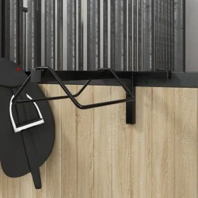 Soporte de silla de montura de pared hierro negro de , Soportes para sillas de montar - Ref: Foro24-172429, Precio: 44,89 €, ...