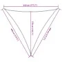 Toldo de vela triangular HDPE azul 160 g/m² 4,5x4,5x4,5 m de , Sombrillas - Ref: Foro24-311535, Precio: 28,75 €, Descuento: %